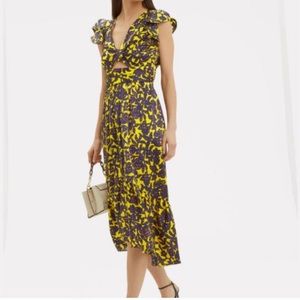 ALC silk midi dress